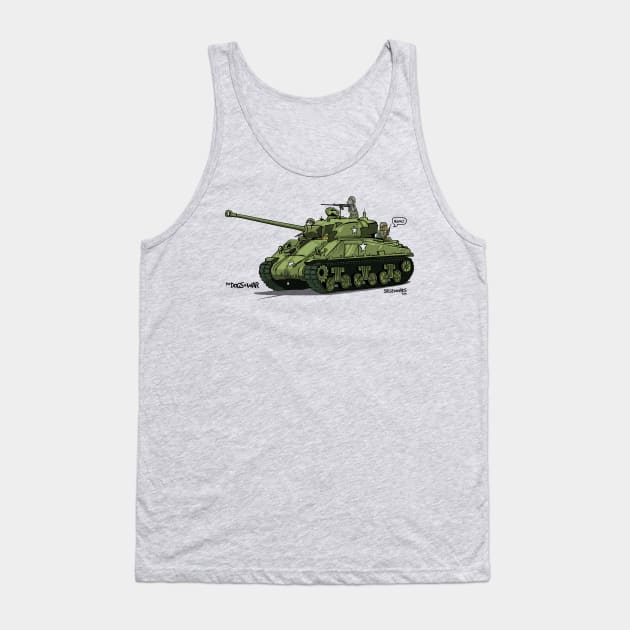 Dogs of War: Sherman Tank Tank Top by Siegeworks